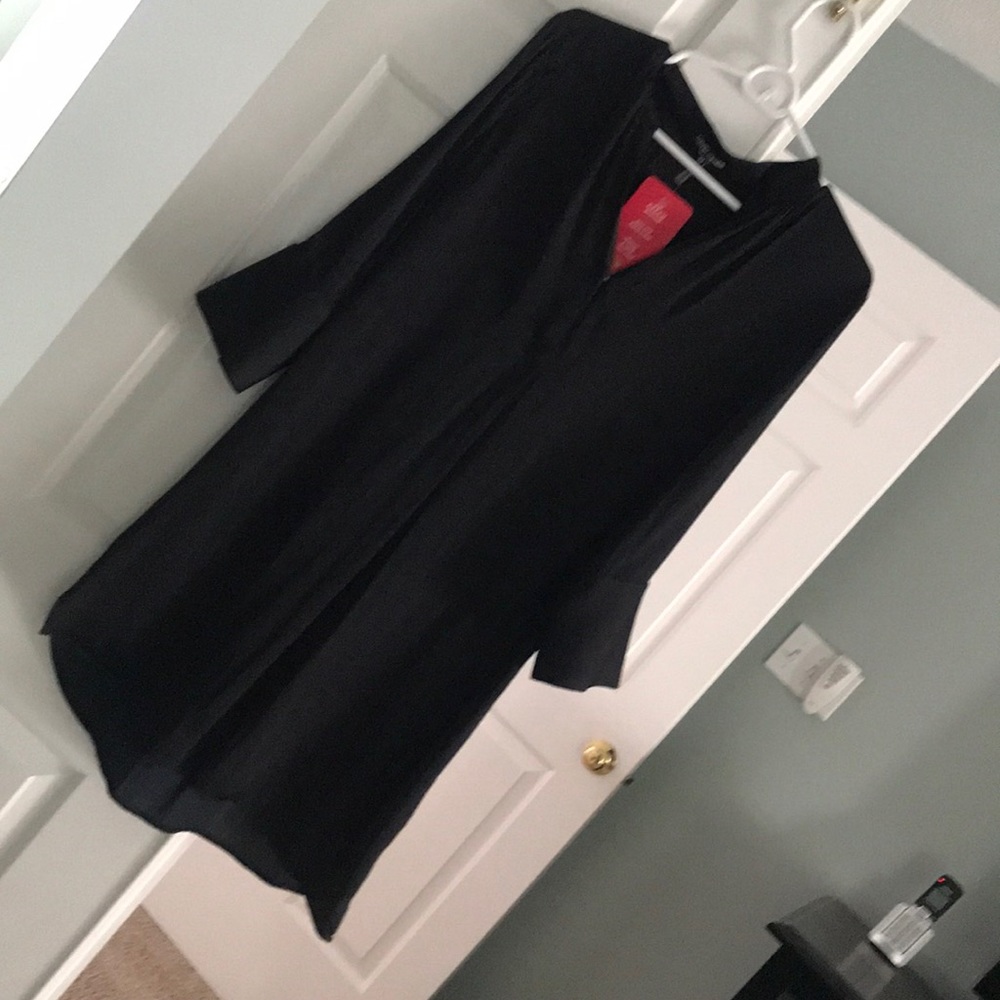 Black silk dress